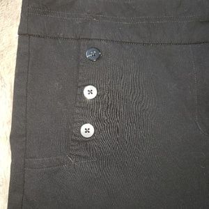 New Direction 16 black sailor gaucho crop pants